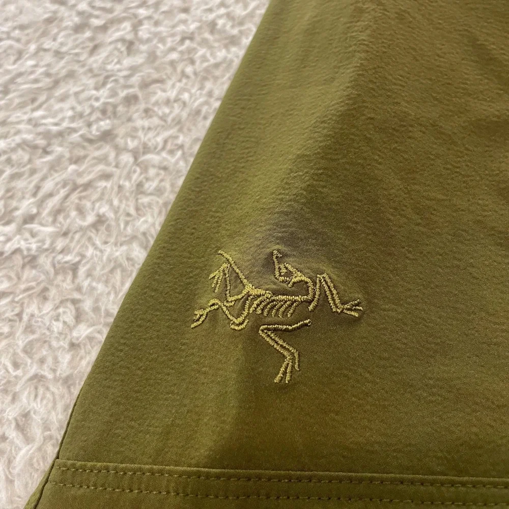 Arc'teryx Lefroy Hiking Pants Mens 34x30 Green Belted Nylon Lightweight